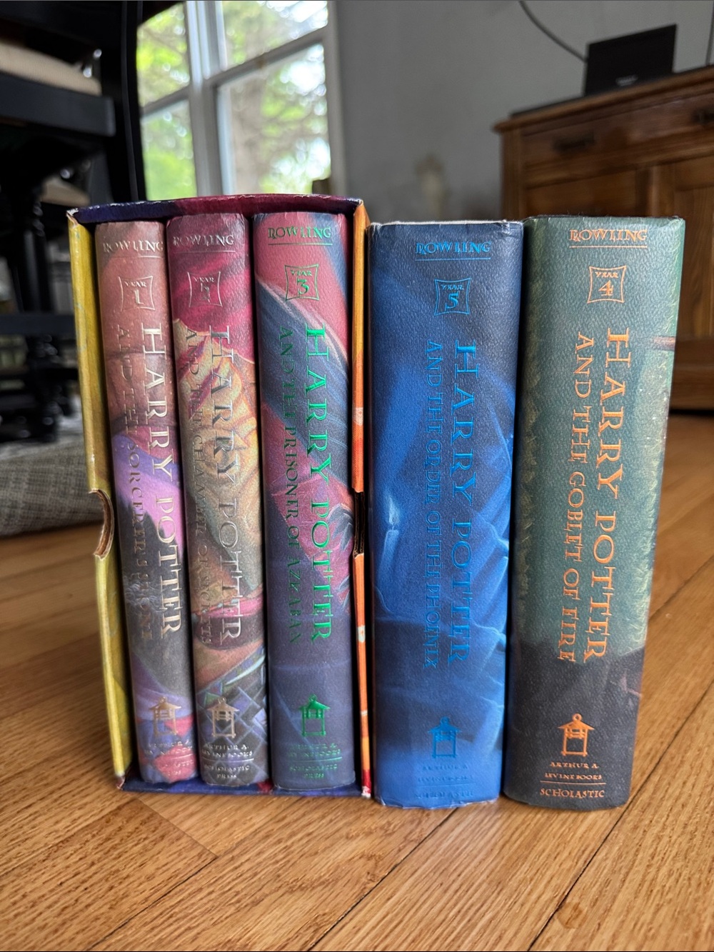 Harry Potter books, boxed set, seven total